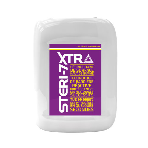 Désinfectant STERI-7 XTRA Concentré, Citron - Bidon 20L