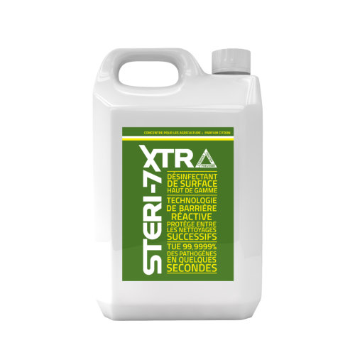 Désinfectant STERI-7 XTRA Concentré Agriculture Citron - Bidon 5L